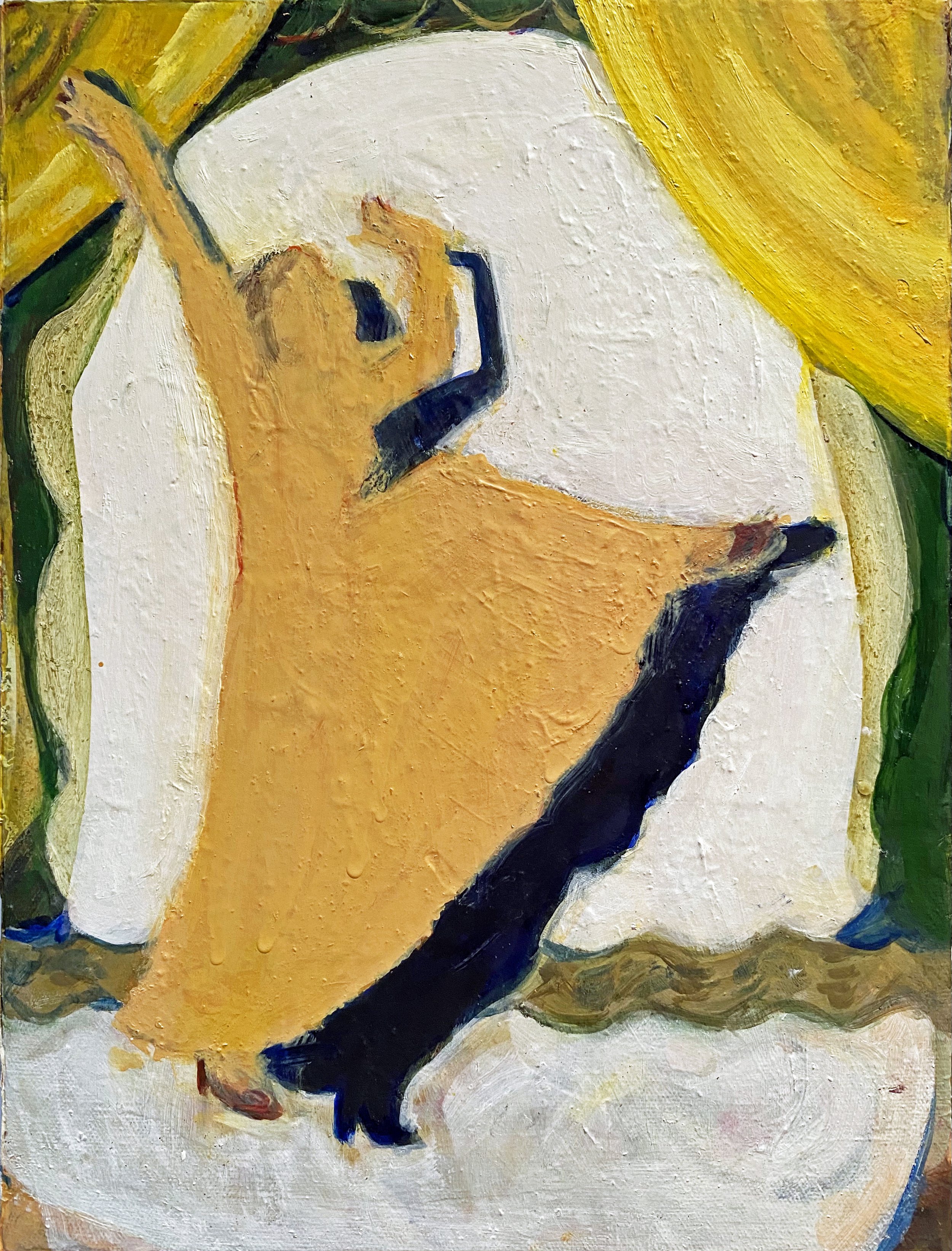 “Showgirl” 12 x 9” Oil on Canvas 2021