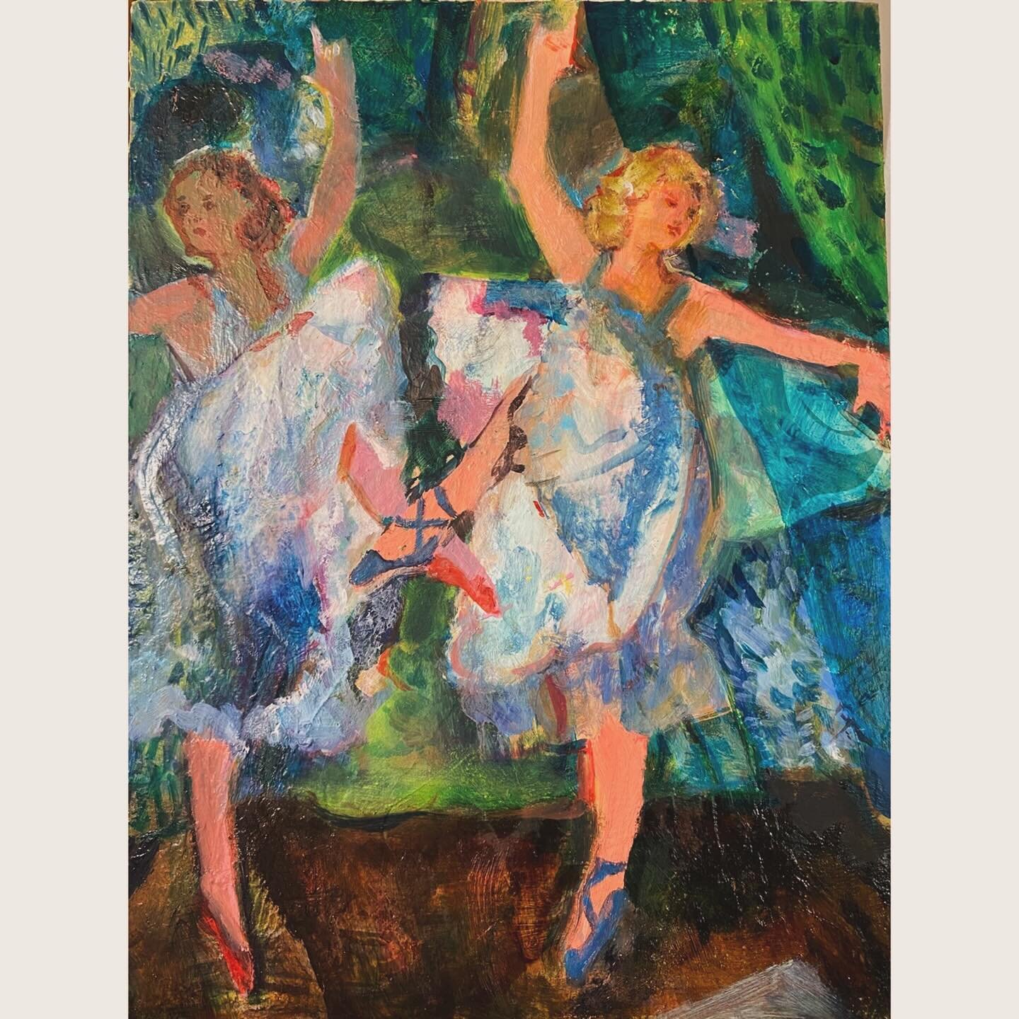 Here&rsquo;s hoping for reasons to dance in 2024💃🏻💃🏻💃🏻#oilonpanel #elissaswanger 16x12&rdquo; happy new year!