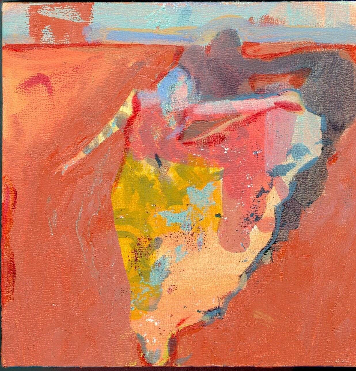 Dancing by the Golden Gate #oilpainting 6x6 #elissaswanger