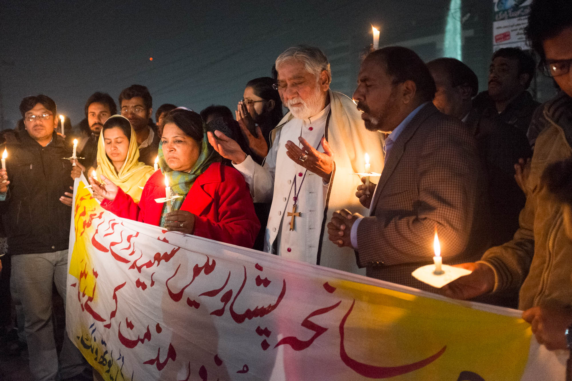 Following a terrorist attack on an Army Public School in Peshawar, in which 132 children were killed, Bishop Ramal Shah arrived at a vigil. He raised his hands and prayed for the children, their families and emphasised that Pakistan faces an enemy that does not discriminate.