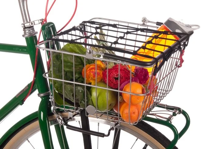 You can use front baskets with or without a front rack, depending on what kind of basket it is, and they're perfect for carrying small loads.