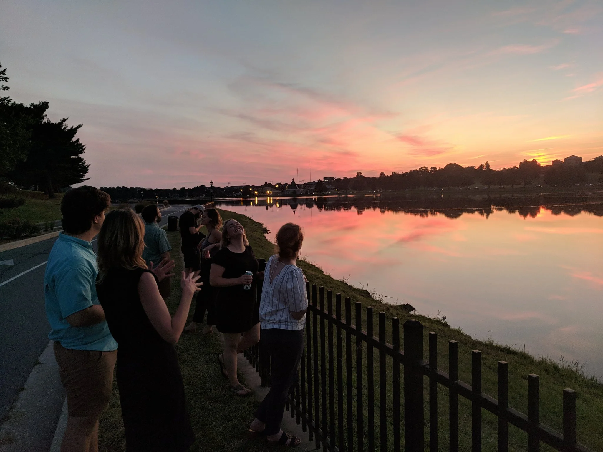 Sunset at Lake Montebello