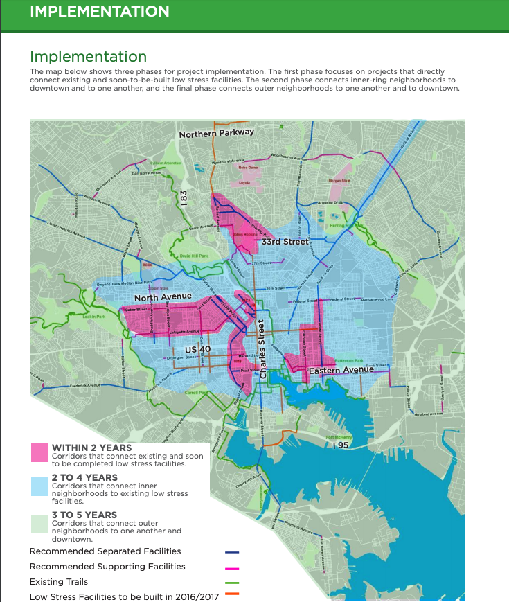 The 2017 Separated Lane Network Plan. To stay on schedule, everything in Purple should be constructed this year, but none of it will be.