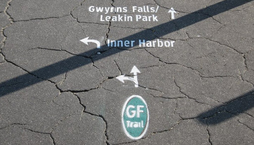 Gwynns Falls Trail Marker