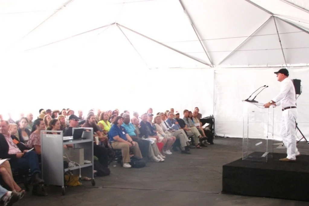 James Corner kicked off Workshop #1 to a full house