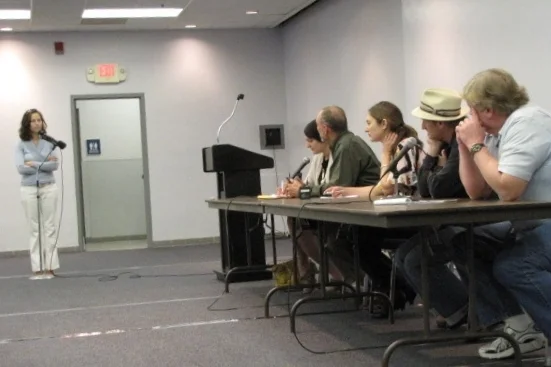 James Corner Field Operations, Bob Perry, John Greenlee, and the City's Public Landscape Division participated in a Q&A after the presentation