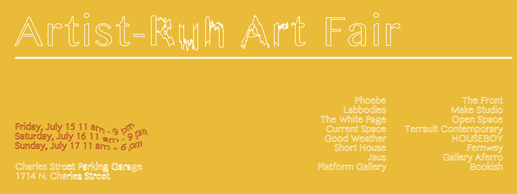 ARTIST-RUN ART FAIR, Artscape, Baltimore
