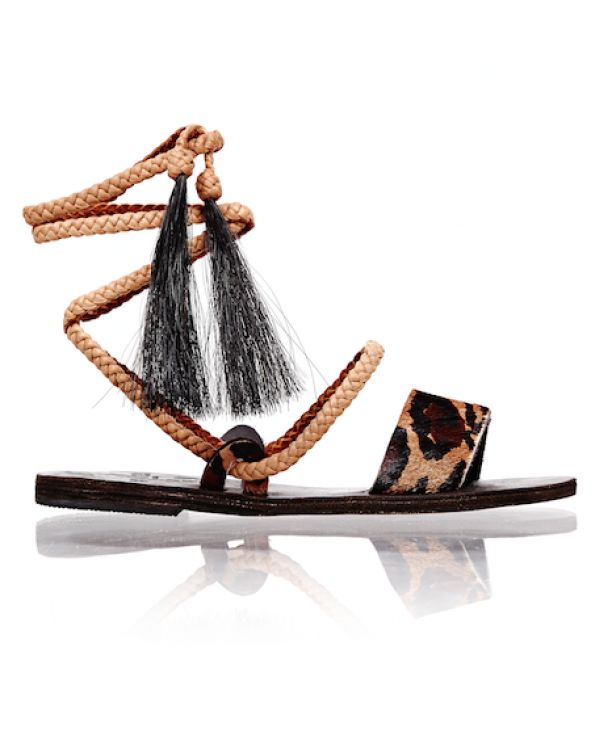 Leopard Karen Sandal $395