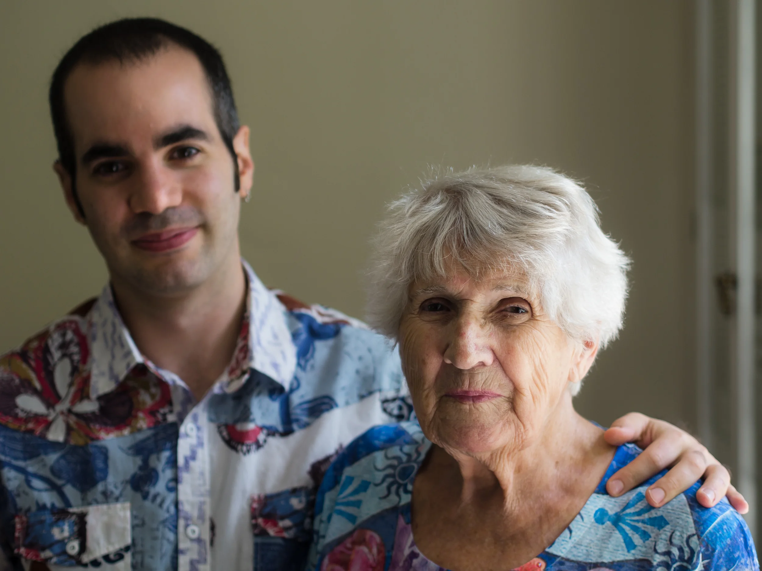 My brother from the same mother and my grandmother from my grandmother's mother..