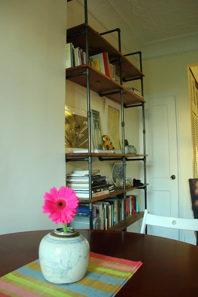 before - Vintage fabric display