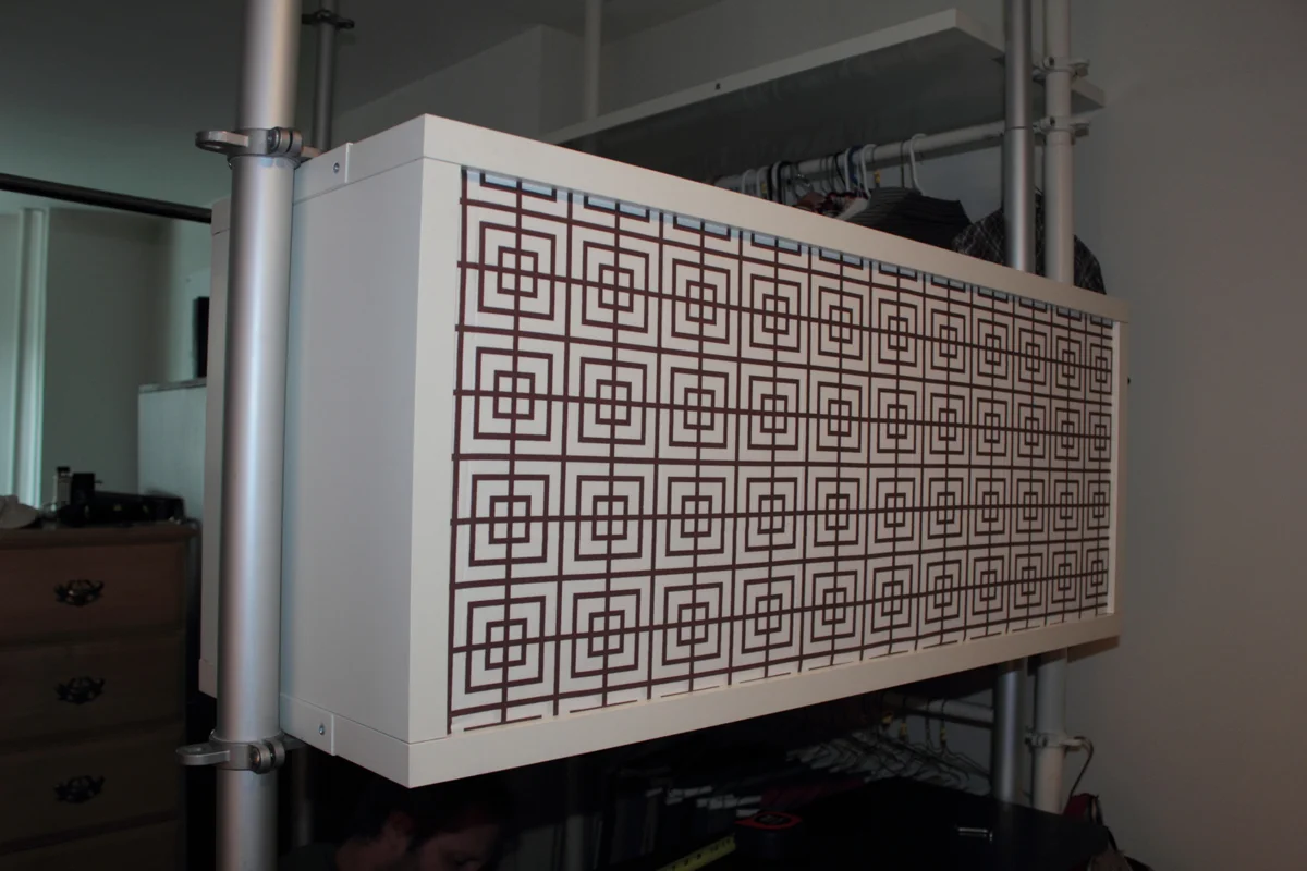    Instead of a bare white backside she has a fun and interesting fabric pattern.   