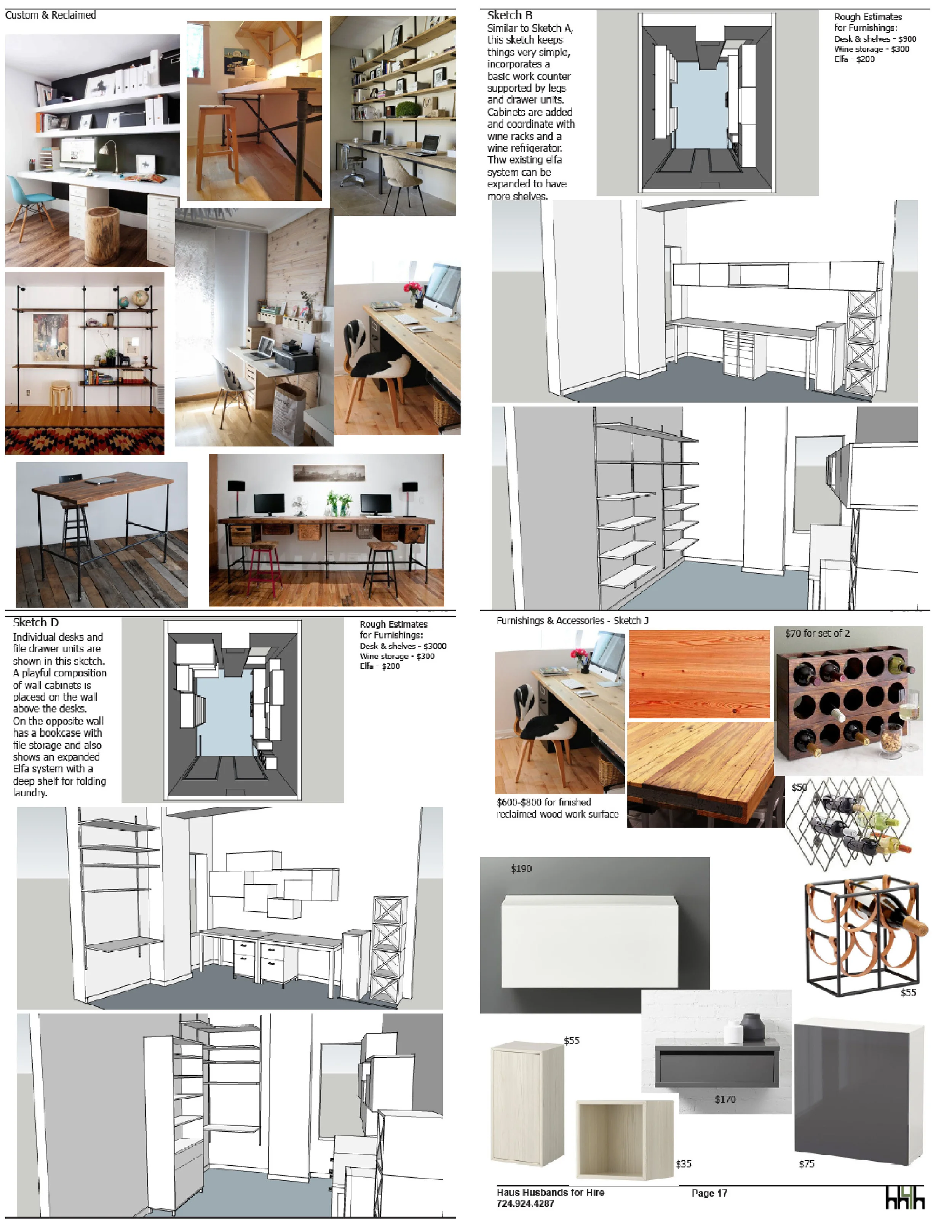 Concept and design idea boards