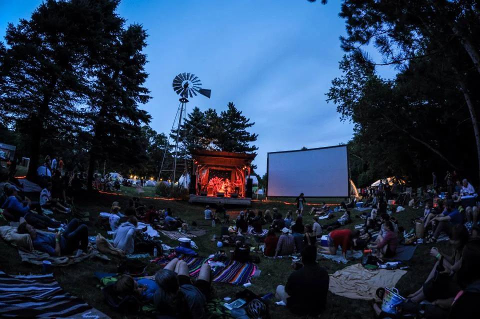 Local film makers and bands play on a farm at Square Lake. We love it we have gone there for years.