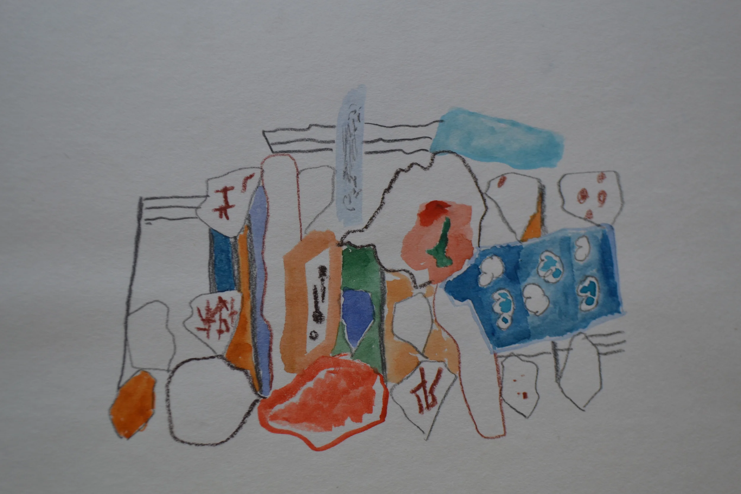  watercolor and pencil on paper 2016 