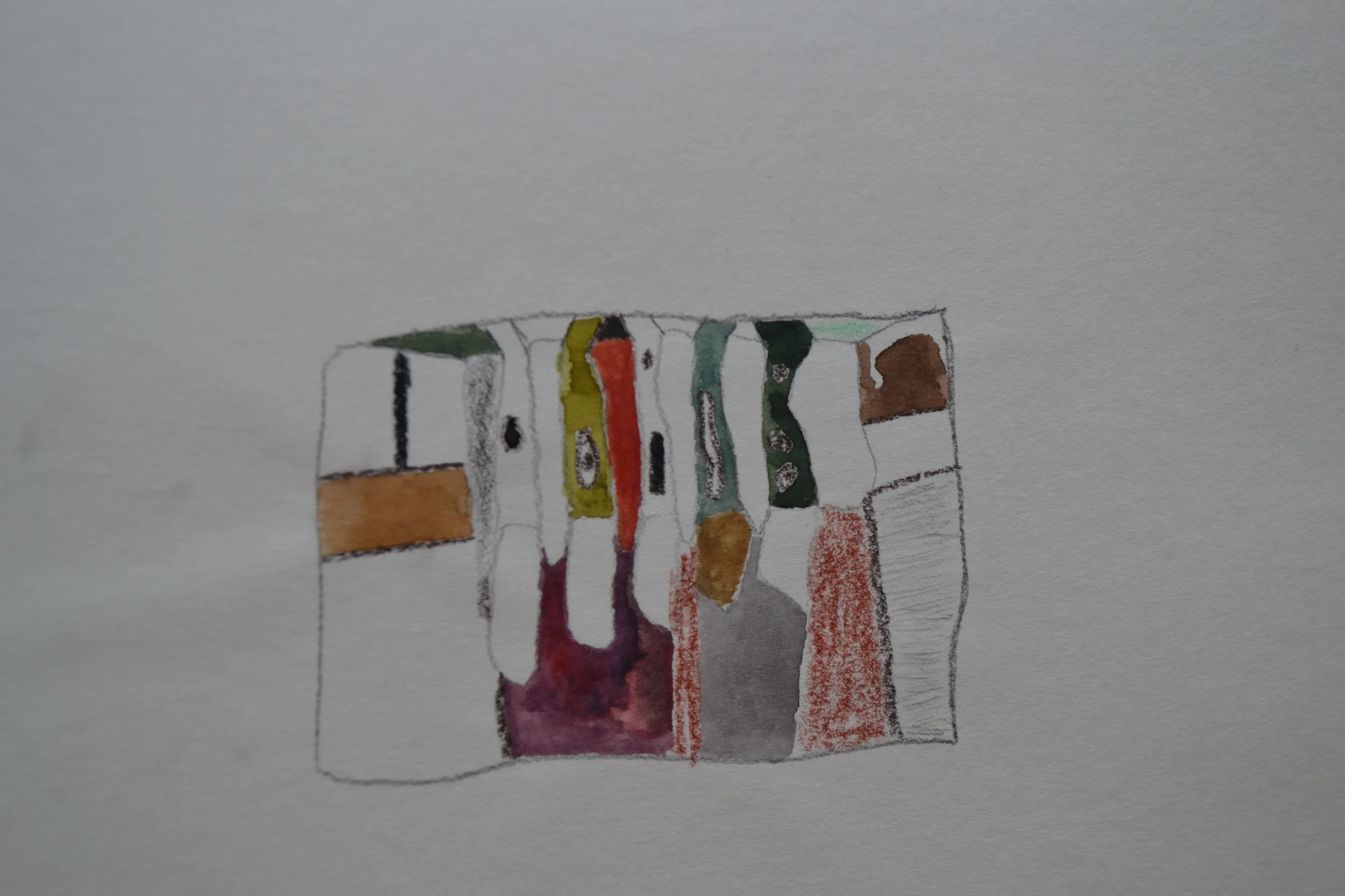  watercolor and pencil on paper 2016 