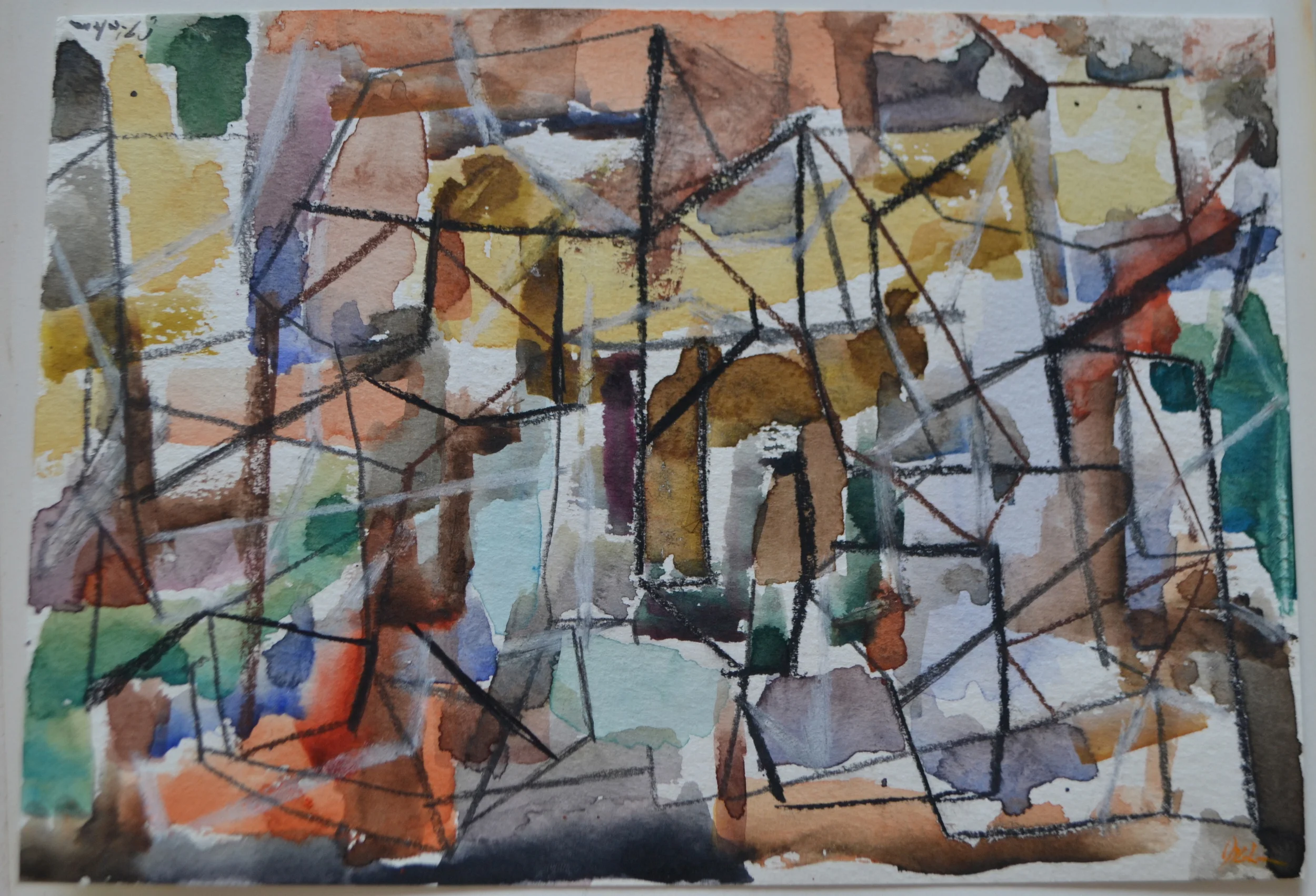  watercolor and charcoal on paper 2015 