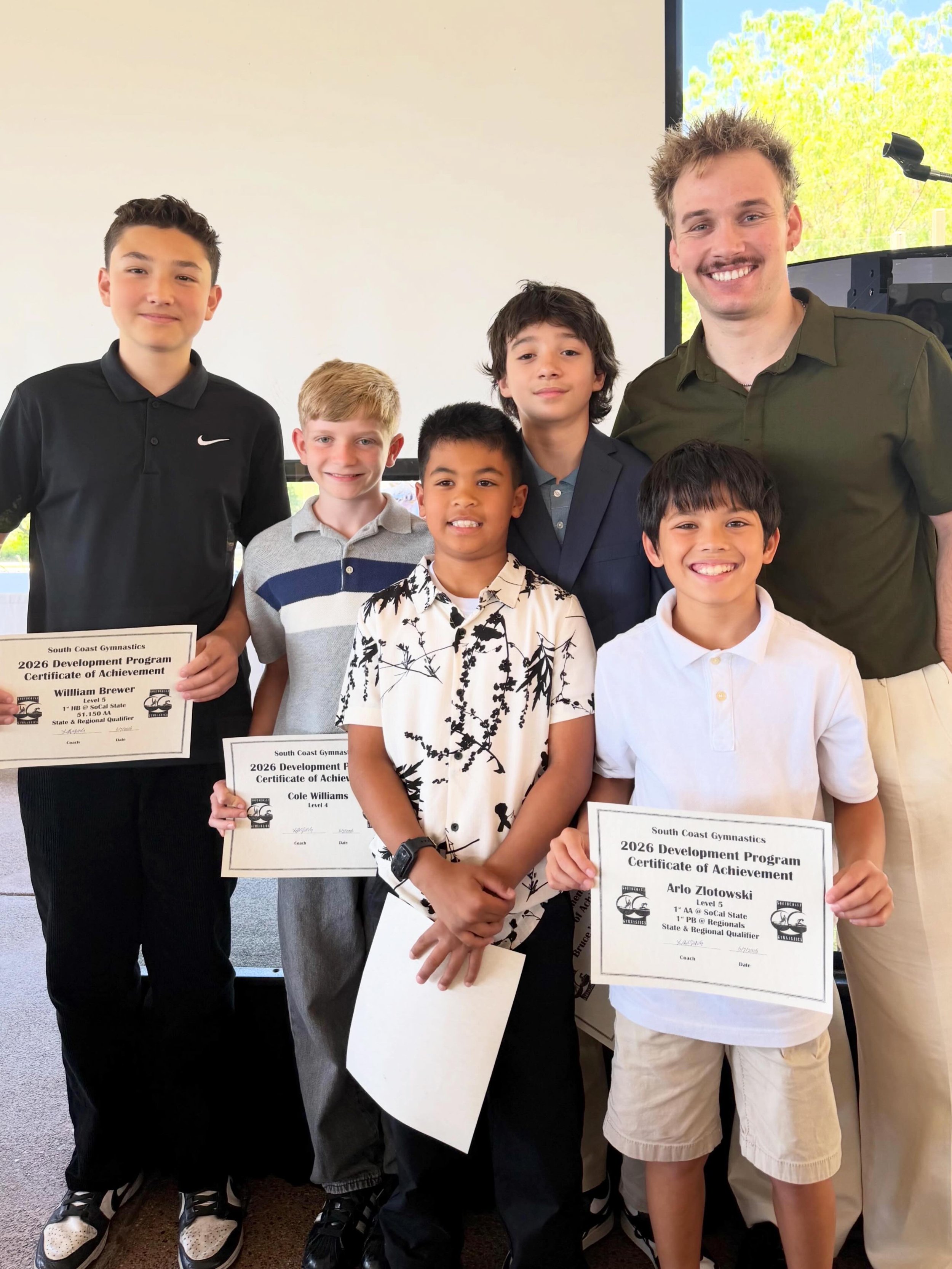 2026 South Coast Gymnastics Team Banquet