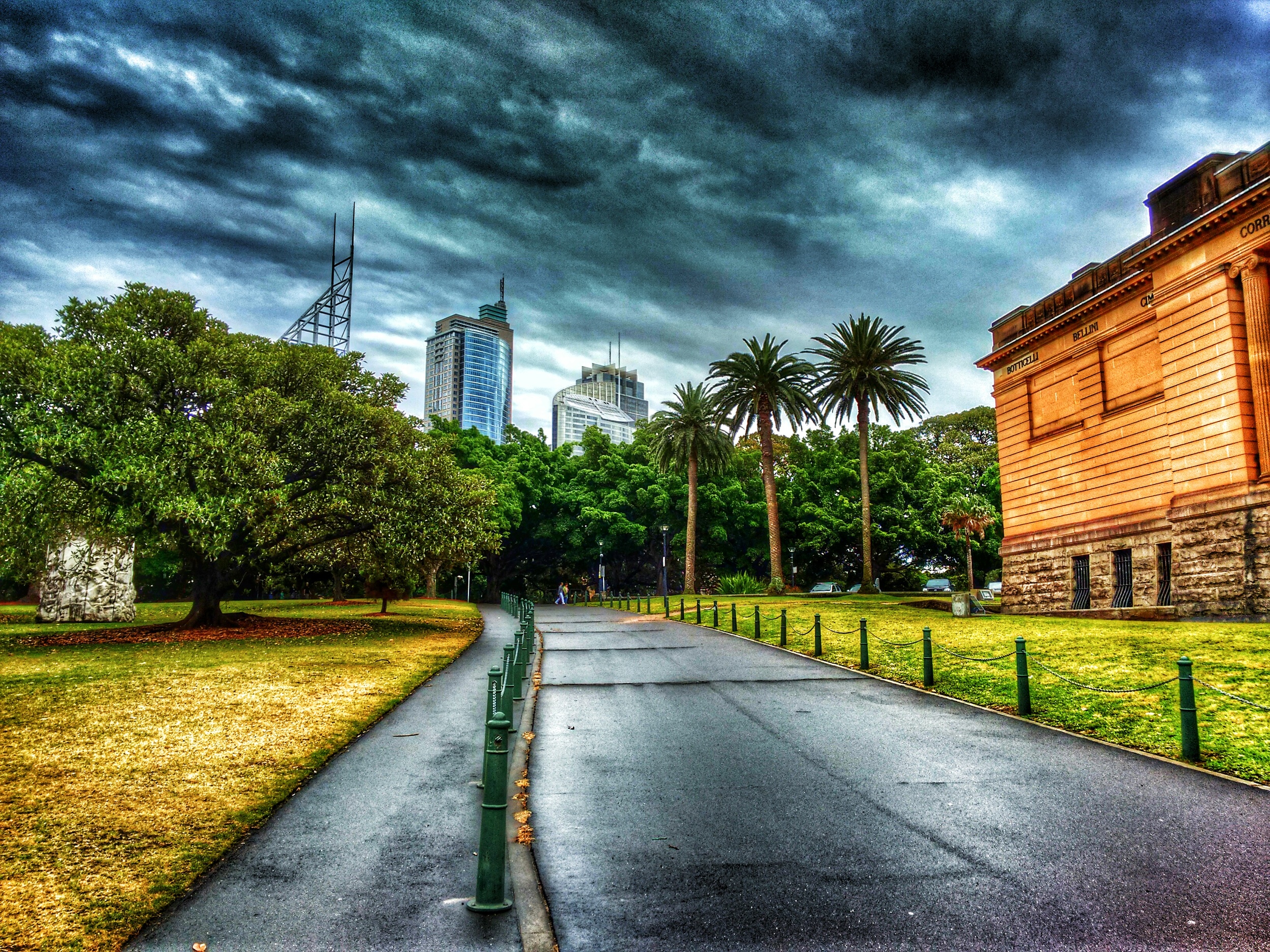 Walking up the NSW Art Gallery