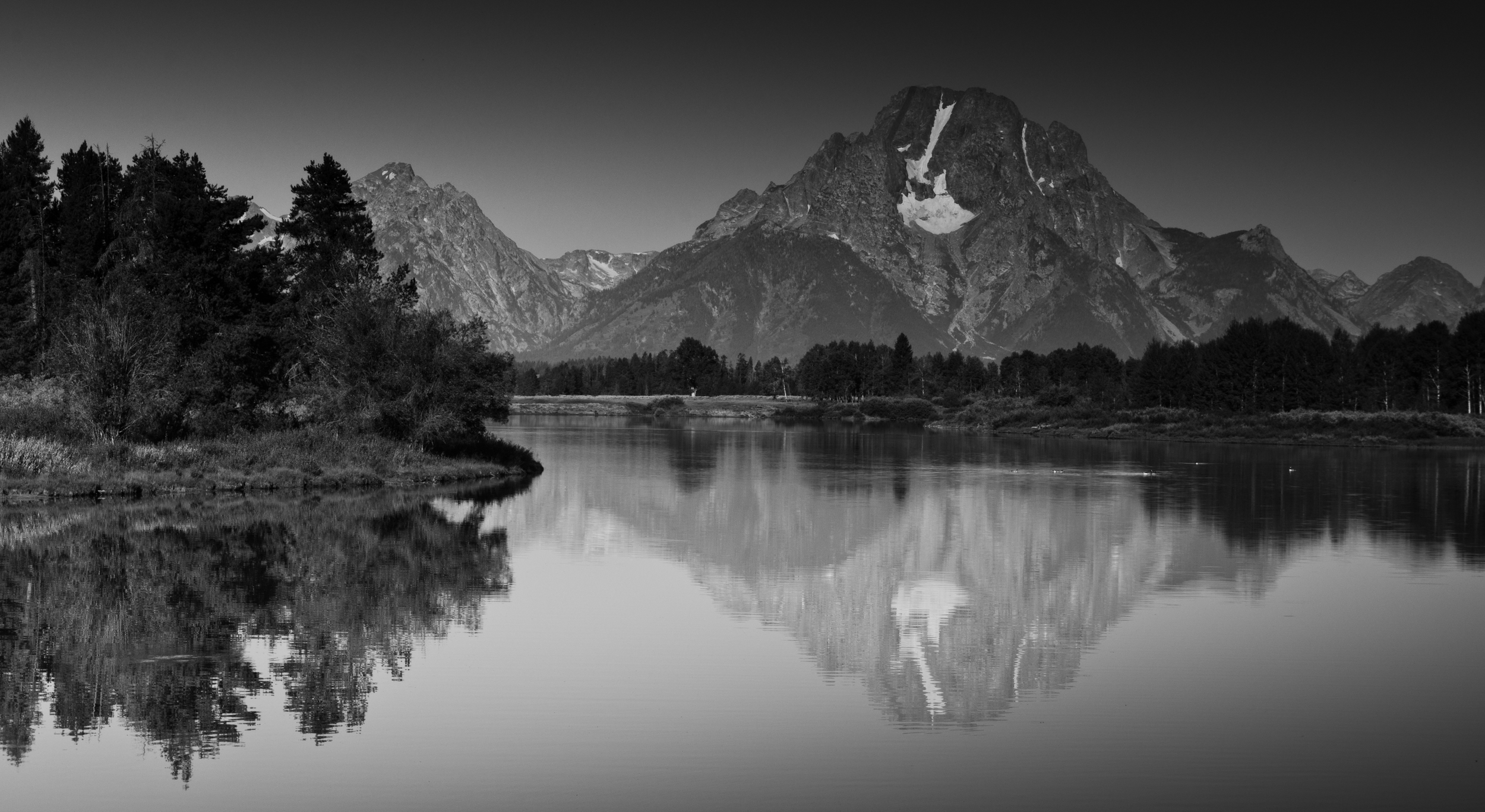 The Tetons Reflected in the River