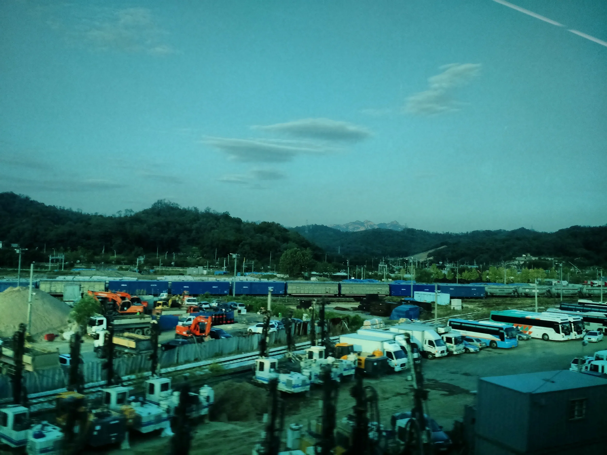 Korean Countryside from the Arex Airport Express Train