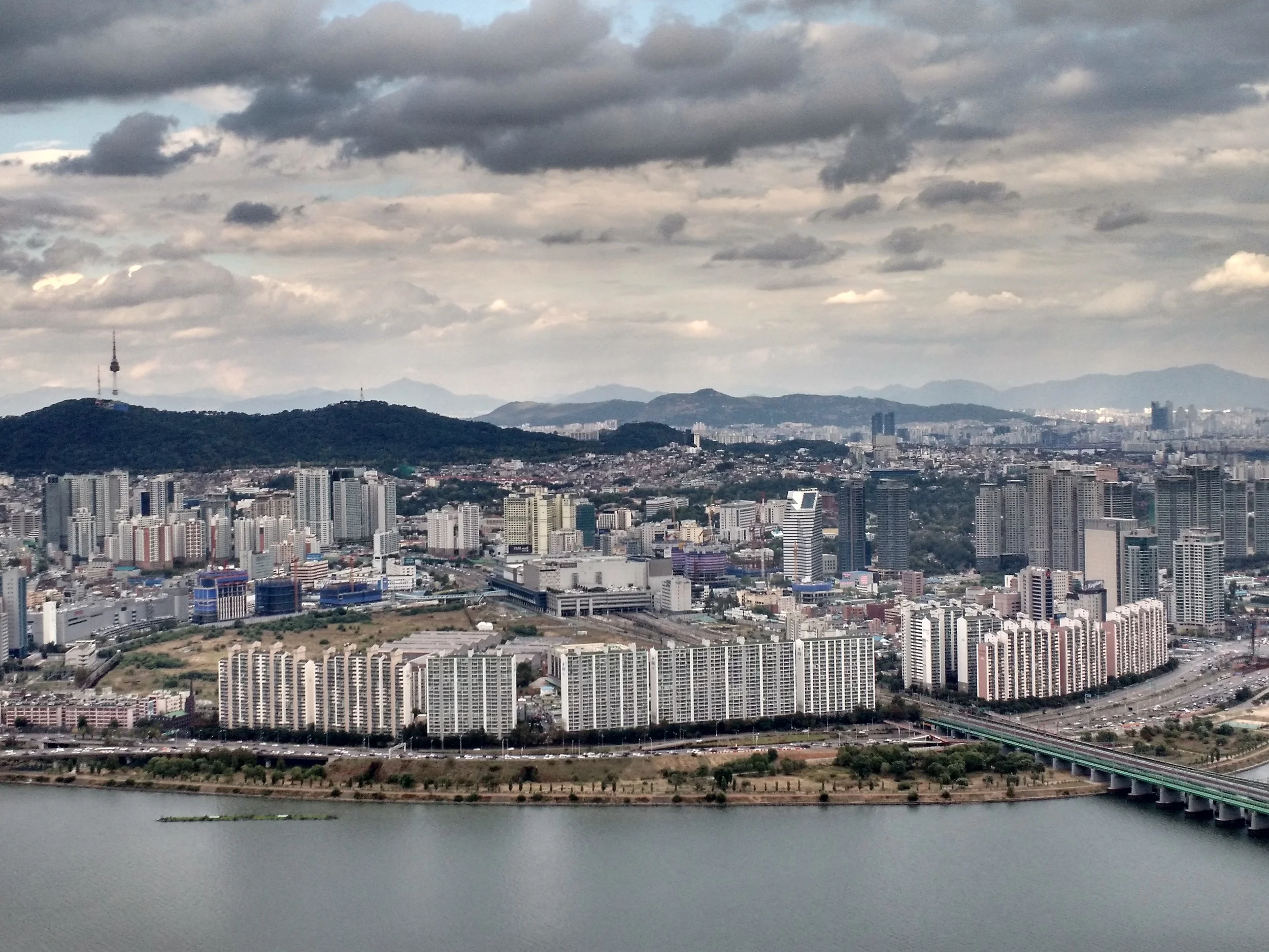 Beautiful view from the top floor of 63 City