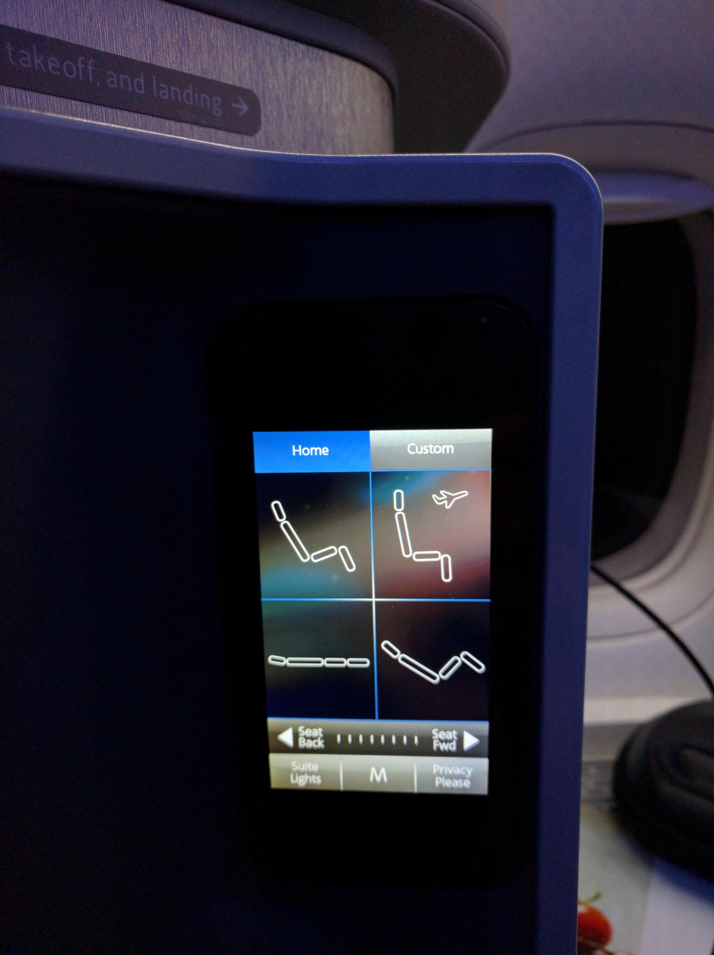 Seat controls