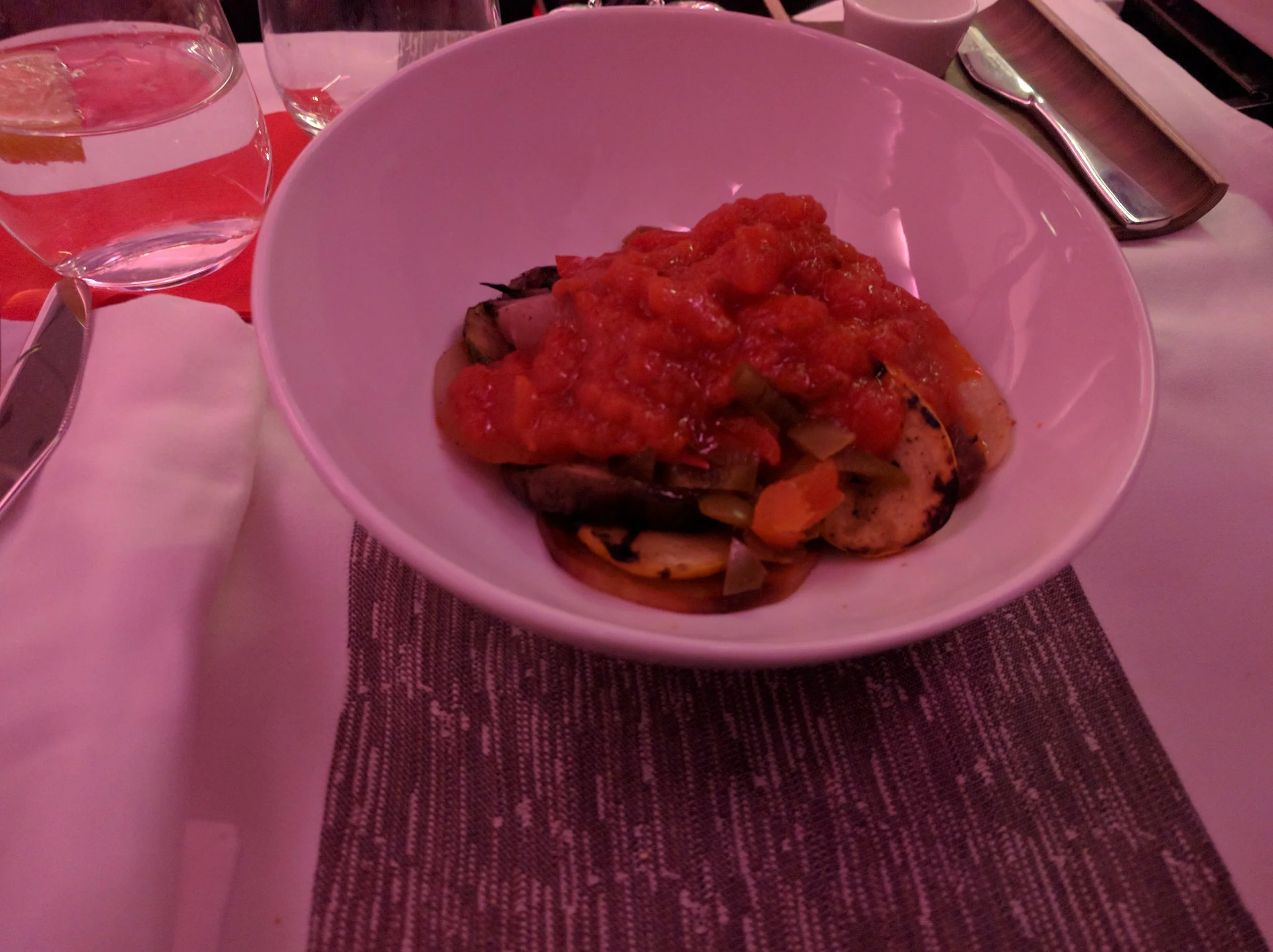 One of the best vegan meals I've had in the air... or on the ground for that matter.