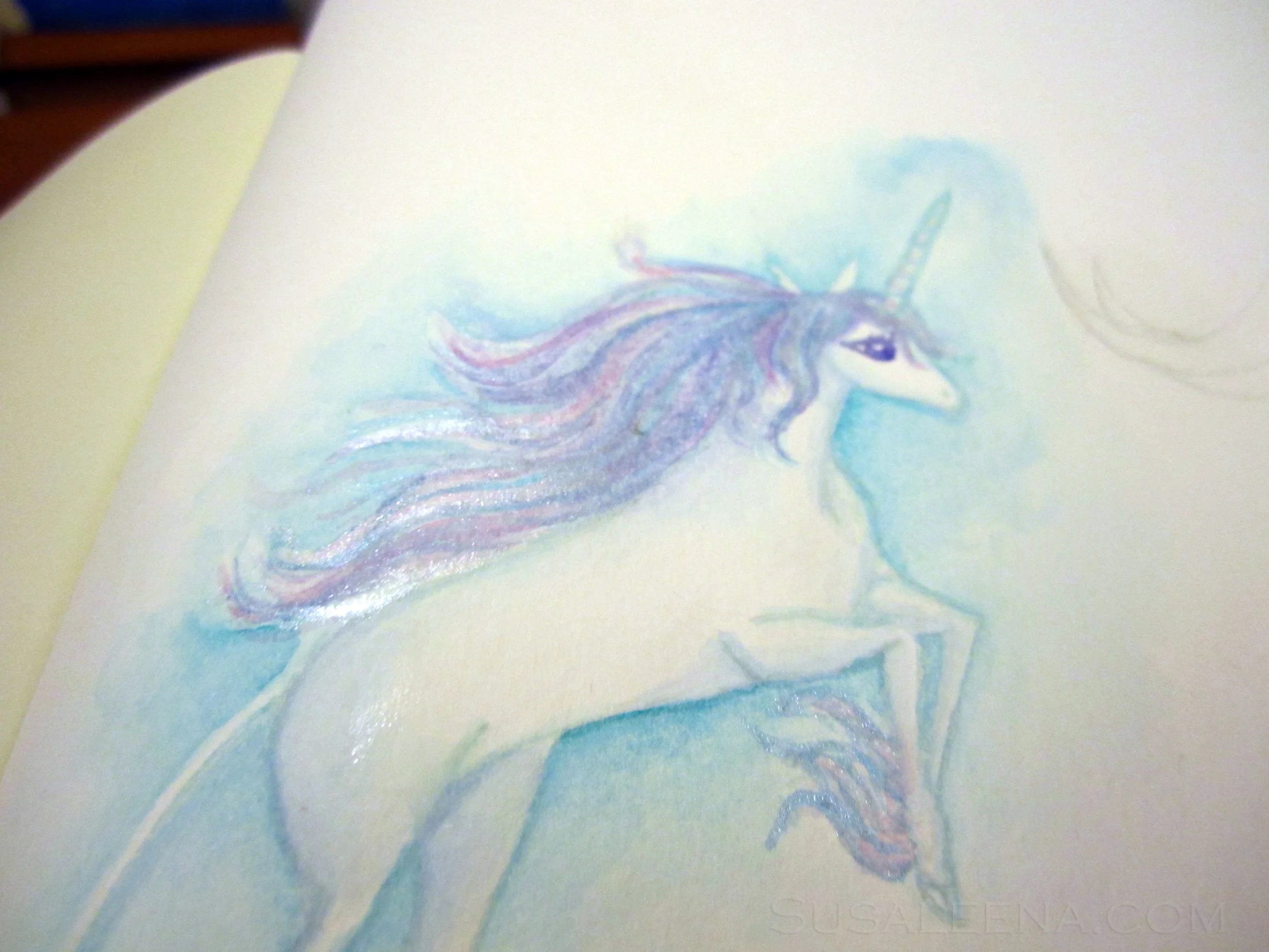 Closeup of The Last Unicorn