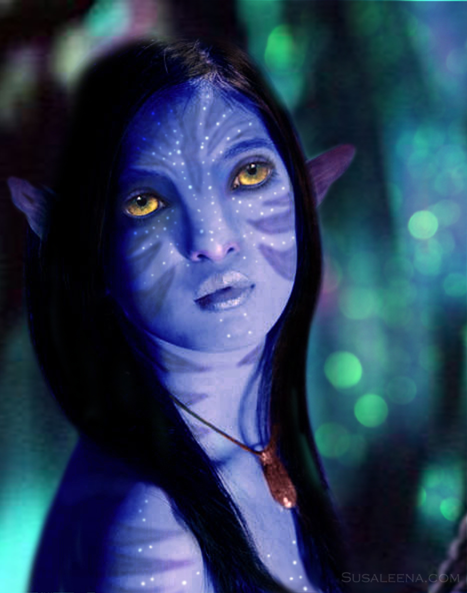 A self portrait of myself as a "Na'Vi" from James Cameron's 2009 movie "Avatar" 