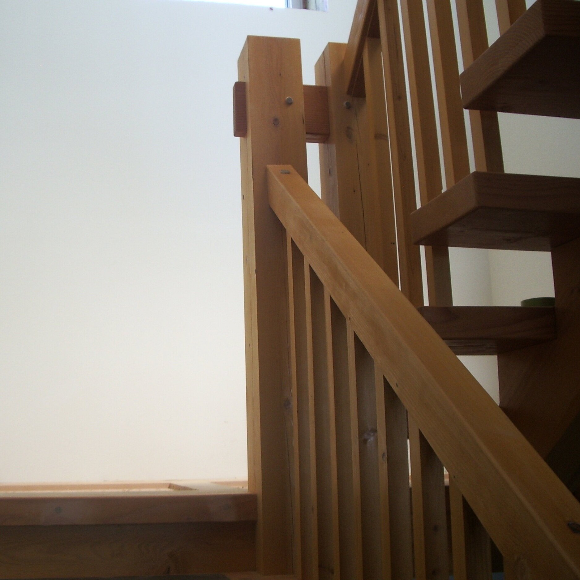 custom timber timberframe stair railing stairway staircase joinery