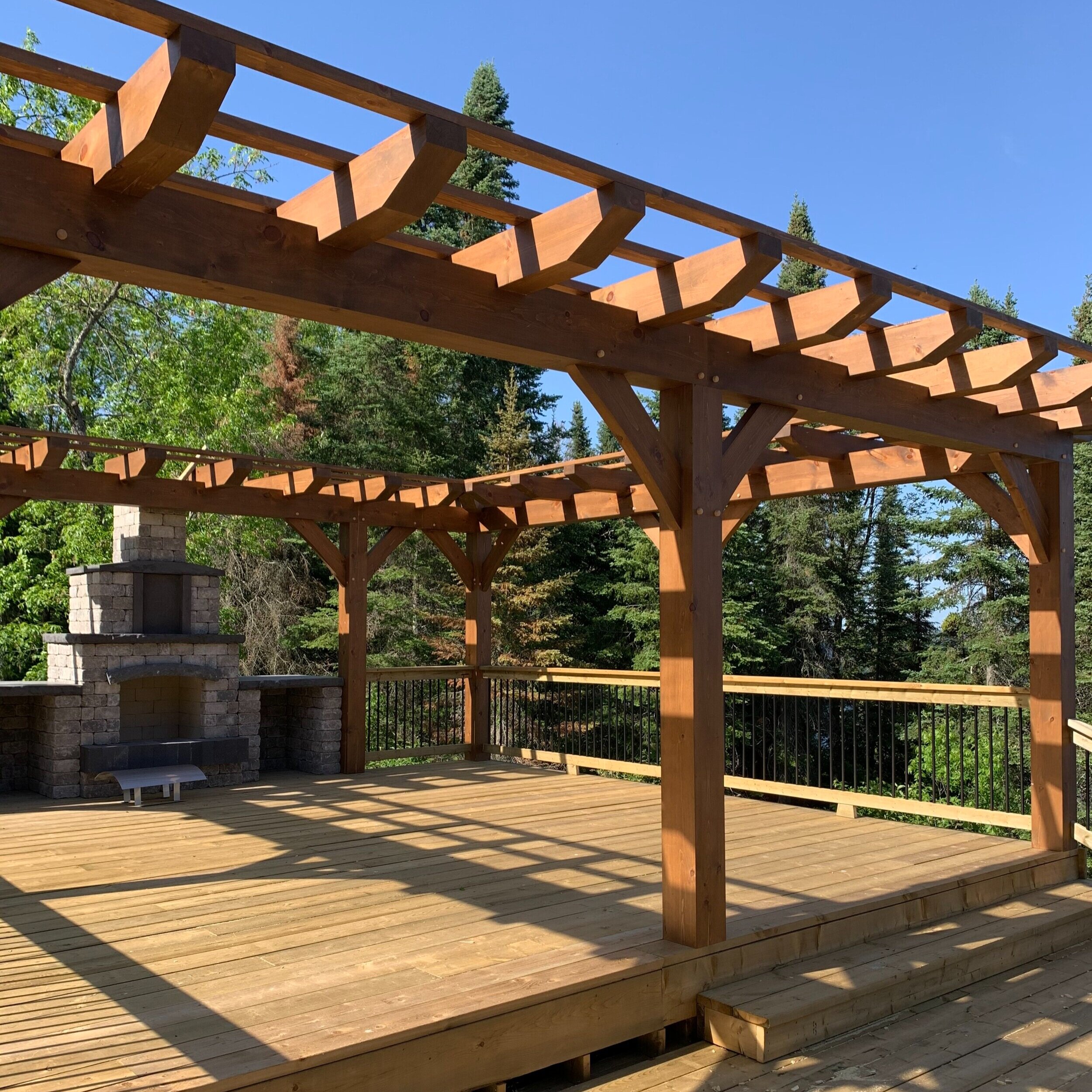 custom timber pergola deck patio