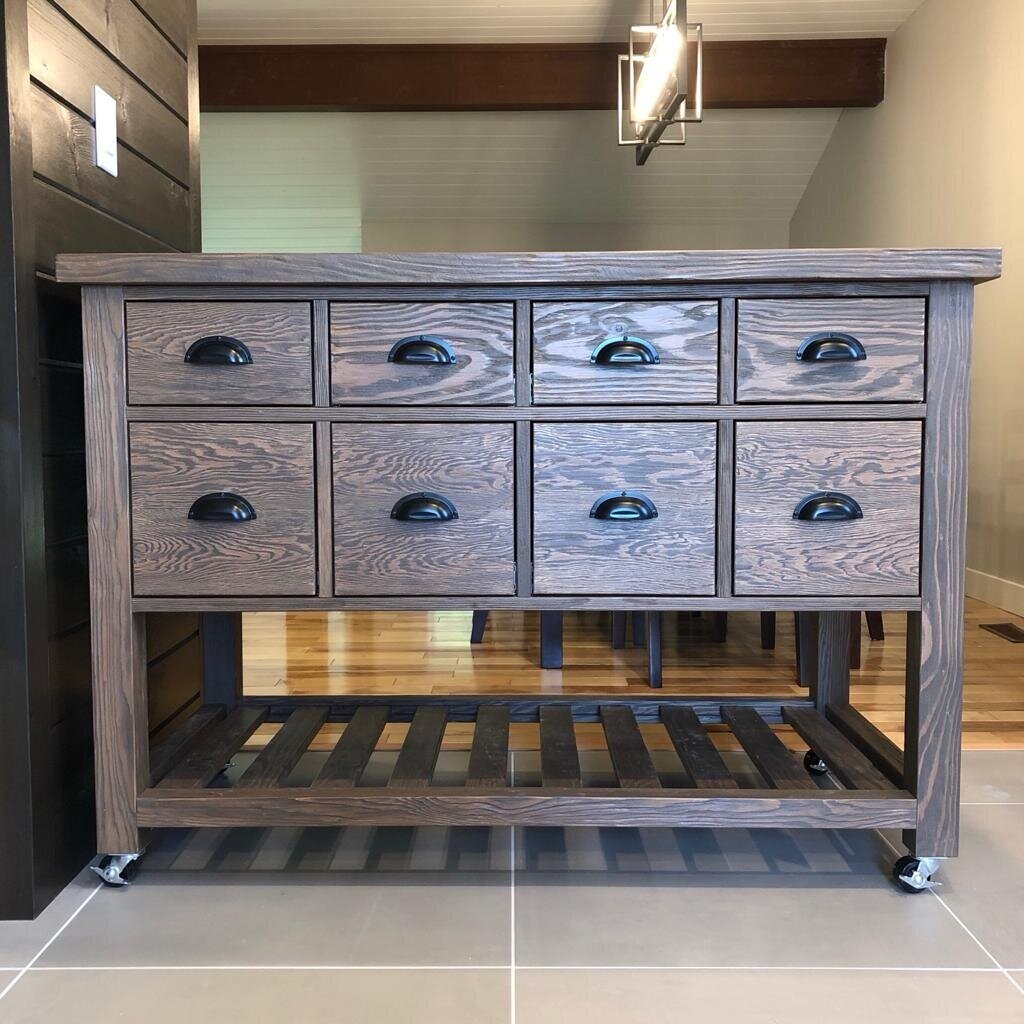 custom timber woodwork kitchen island cabinet 