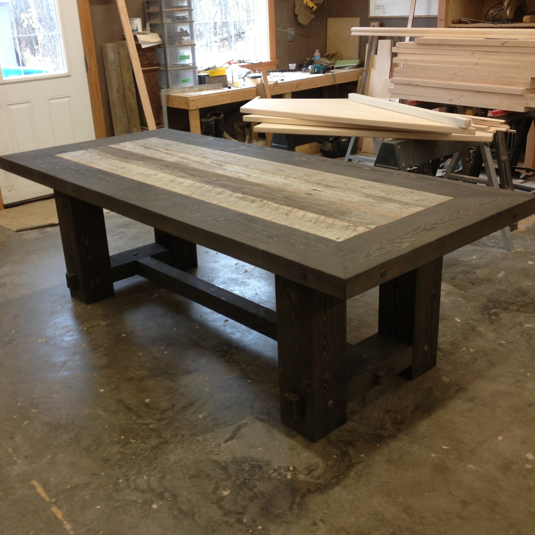 custom timber table dining woodwork reclaim