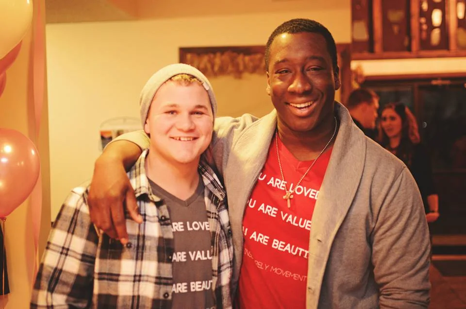 Josh Buckner, spoken word artist, and Nii Abrahams, writer, are pictured at the You Are Loved conference in Strafford, Missouri. 
