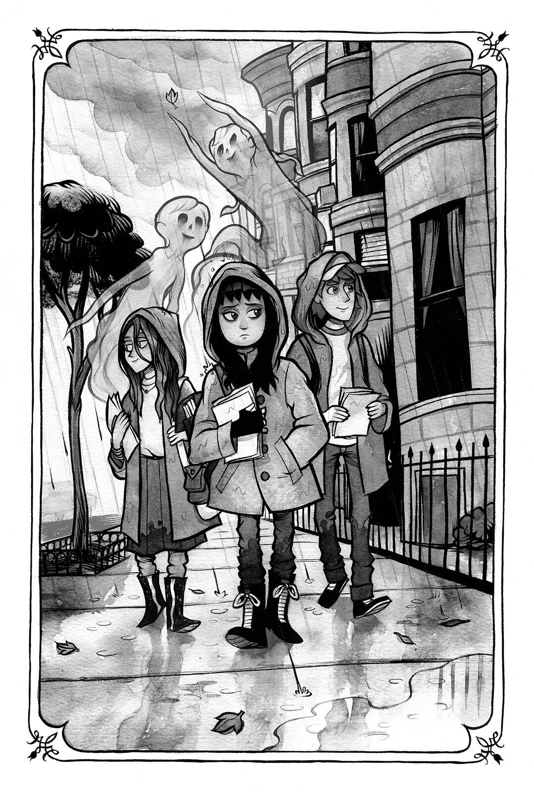 Interior illustration for The Year of Shadows