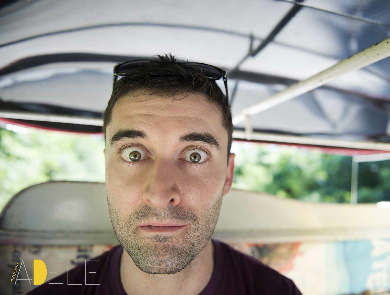This is the face of flying for 17 hours and finally arriving in Porta Princessa