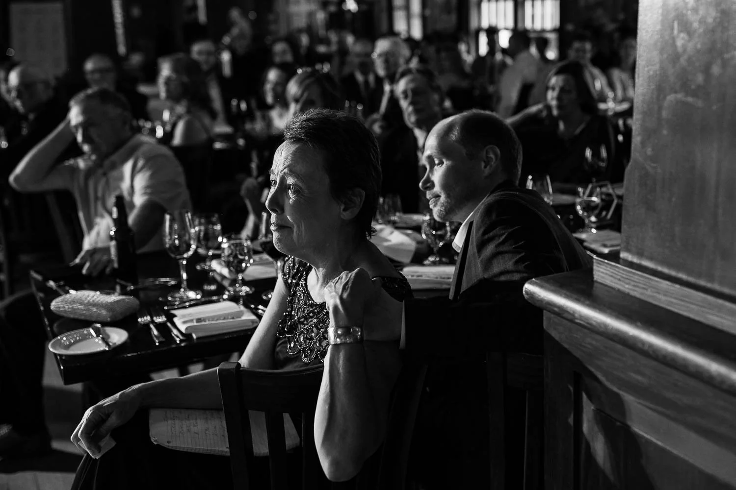 Emotional wedding moment during a bow valley ranche wedding celebration