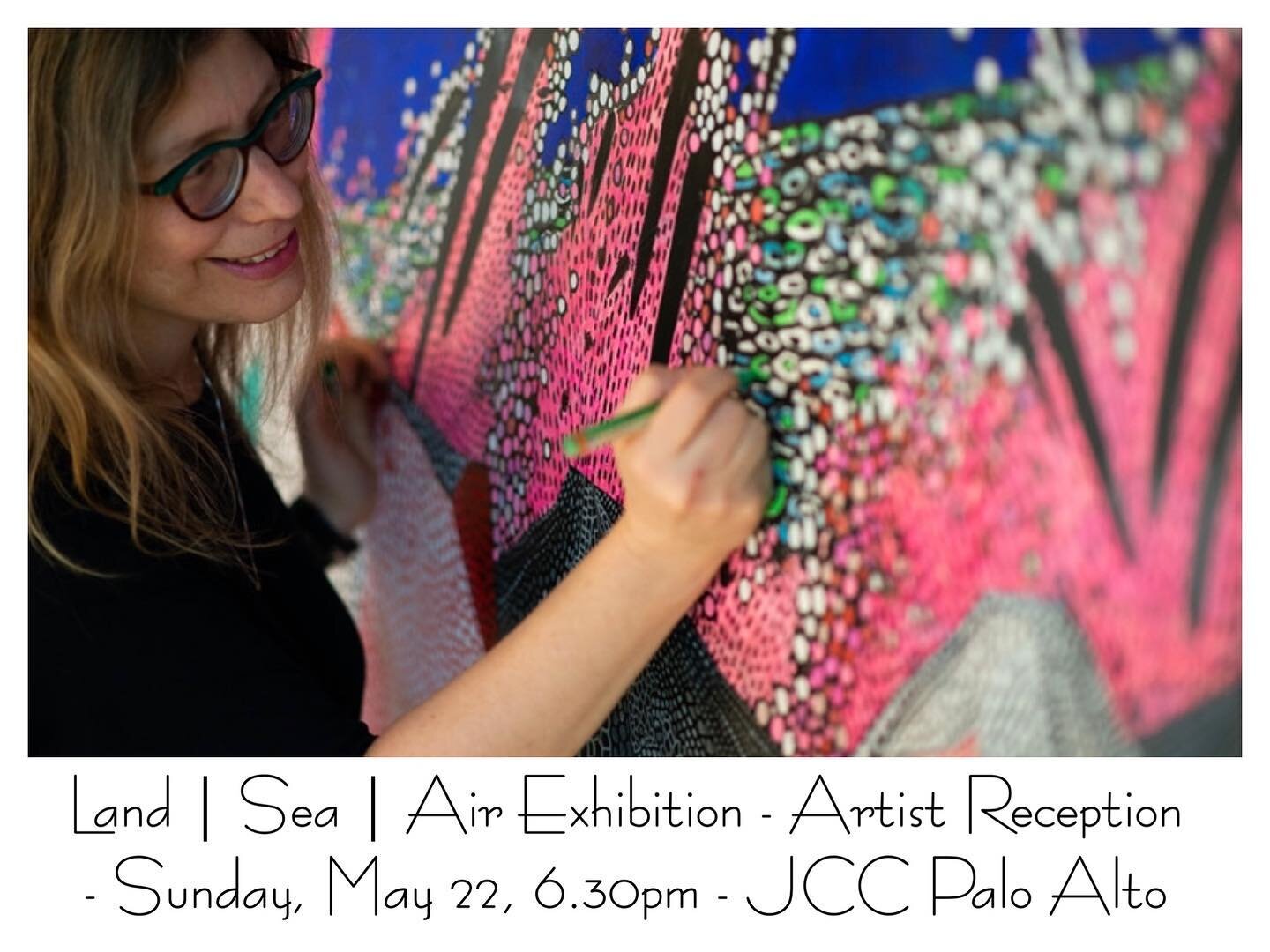 Artist reception for my new exhibition, Land | Sea | Air. Live music by &ldquo;The Breaux Show&rdquo; wine &amp; Artist talk.
 https://www.facebook.com/328616087251056/posts/4945285442250741/?d=n
#paloaltoartist #bayareaevents #bayareaartgallery #pal