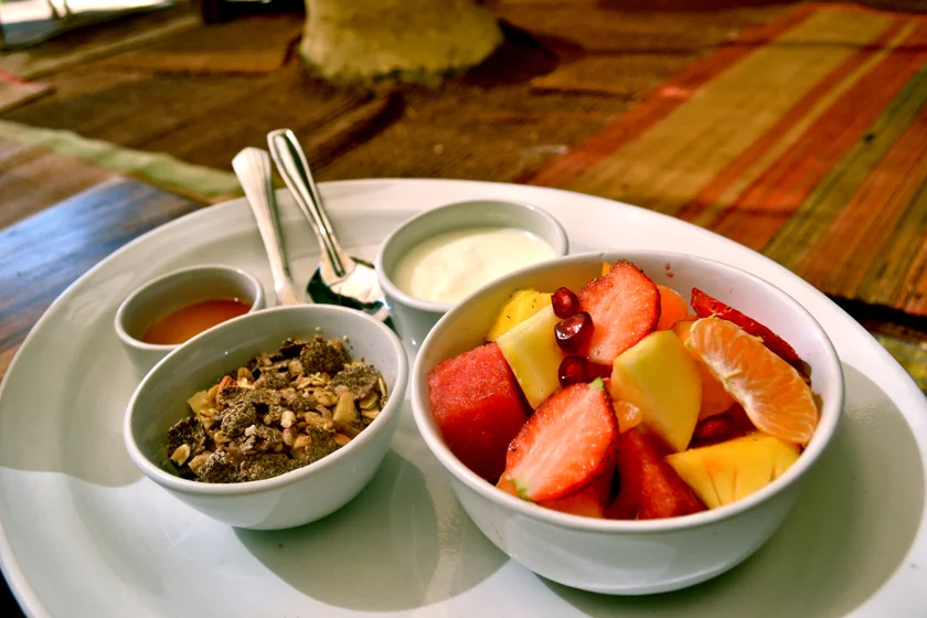 JUST A SMALL PART OF OUR FRESH COMPLIMENTARY BREAKFAST TO START YOUR DAY WITH CLARITY