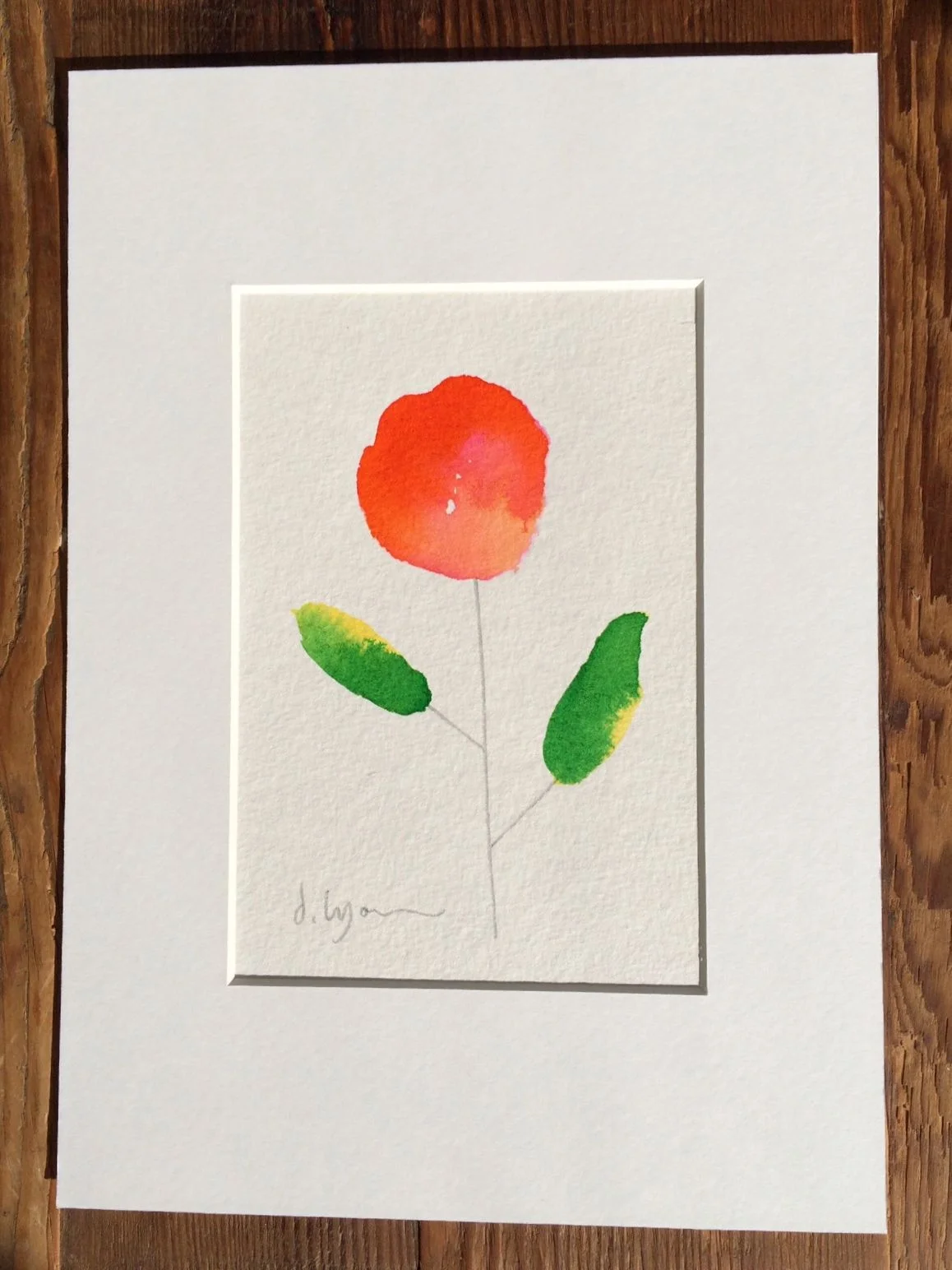 Ink Flowers - Series 1 - No. 11 - Original with mount