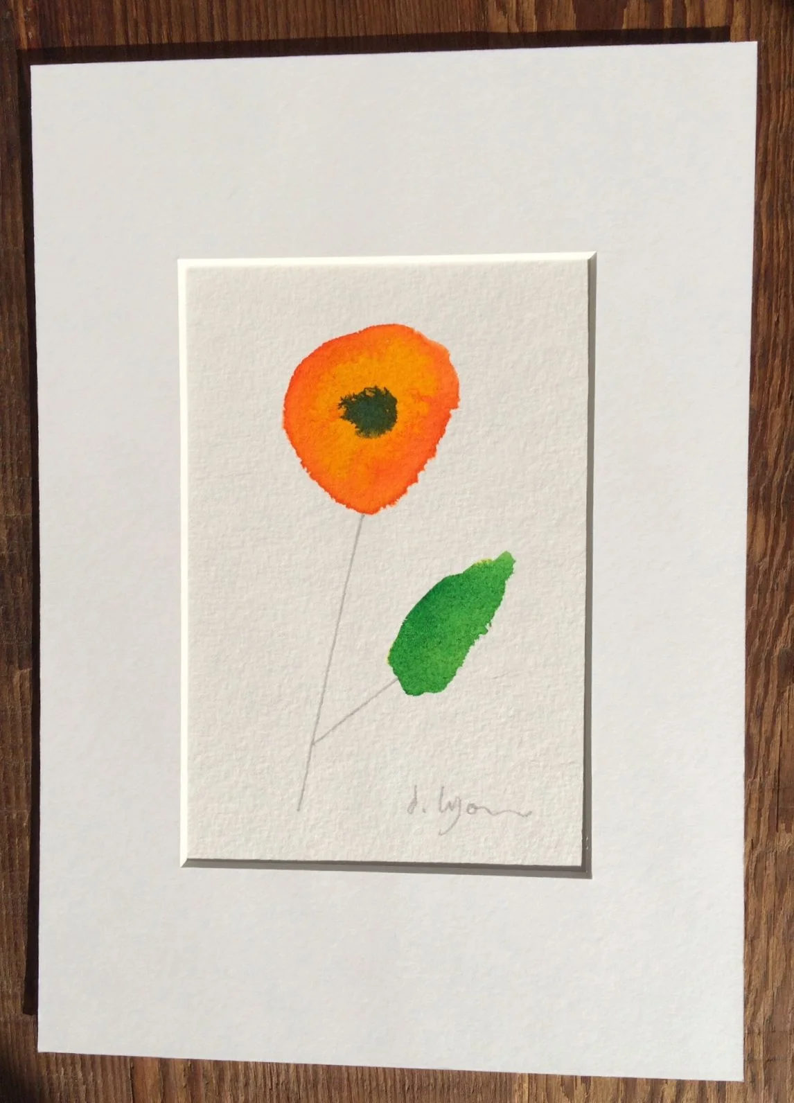 Ink Flowers - Series 1 - No. 17 - Original with mount