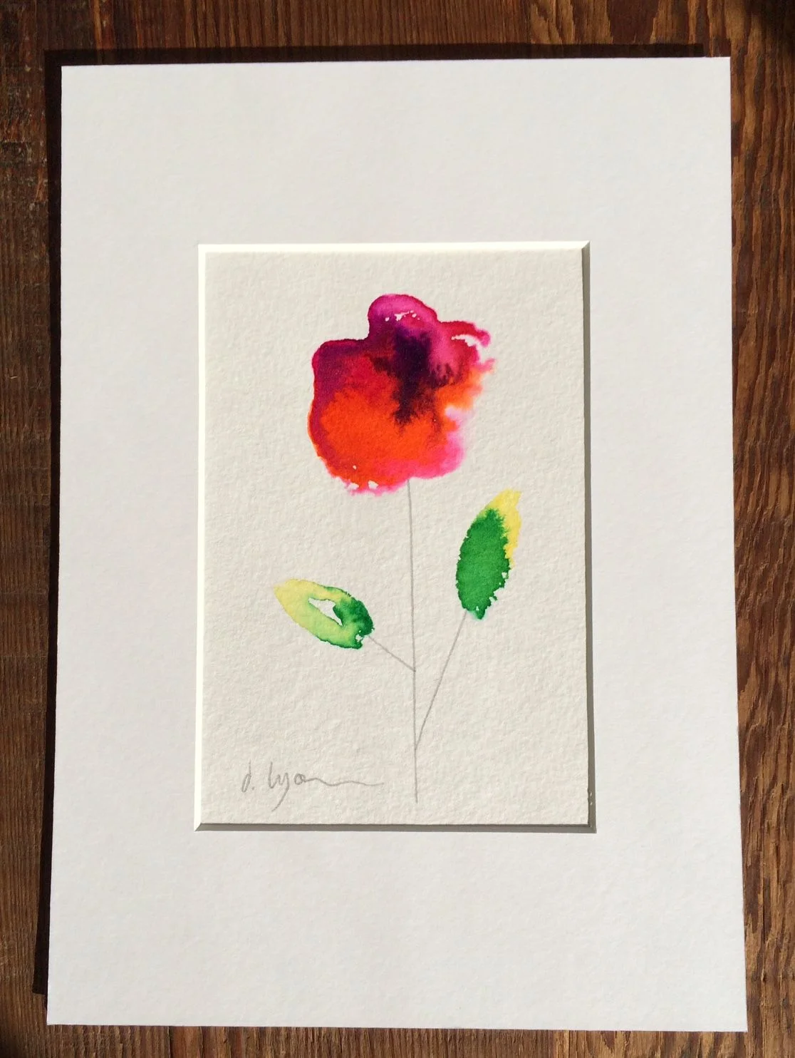 ON LOAN: Ink Flowers - Series 1 - No. 18 - Original with mount