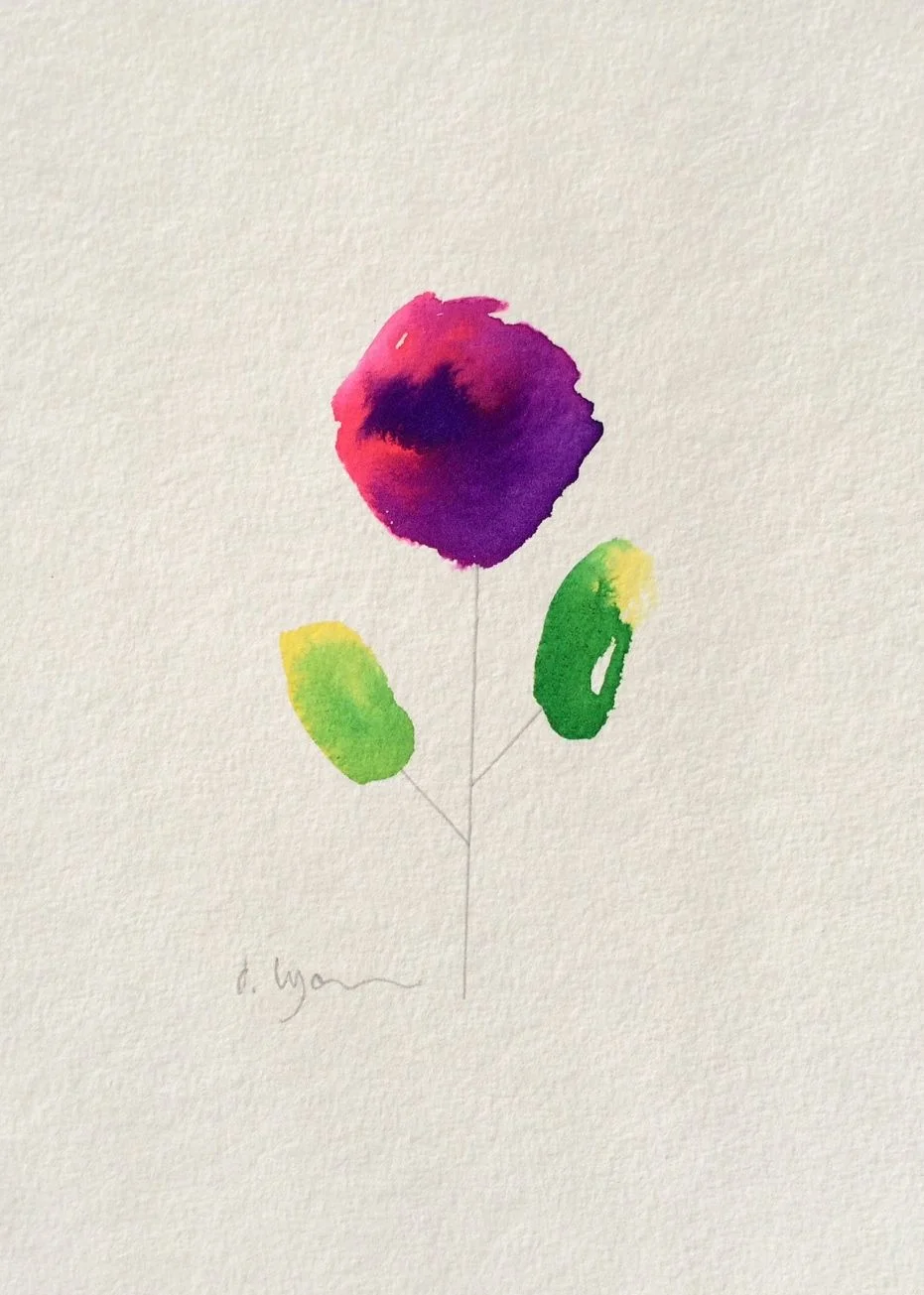 ON LOAN: Ink Flowers - Series 1 - No. 13 - Original with mount