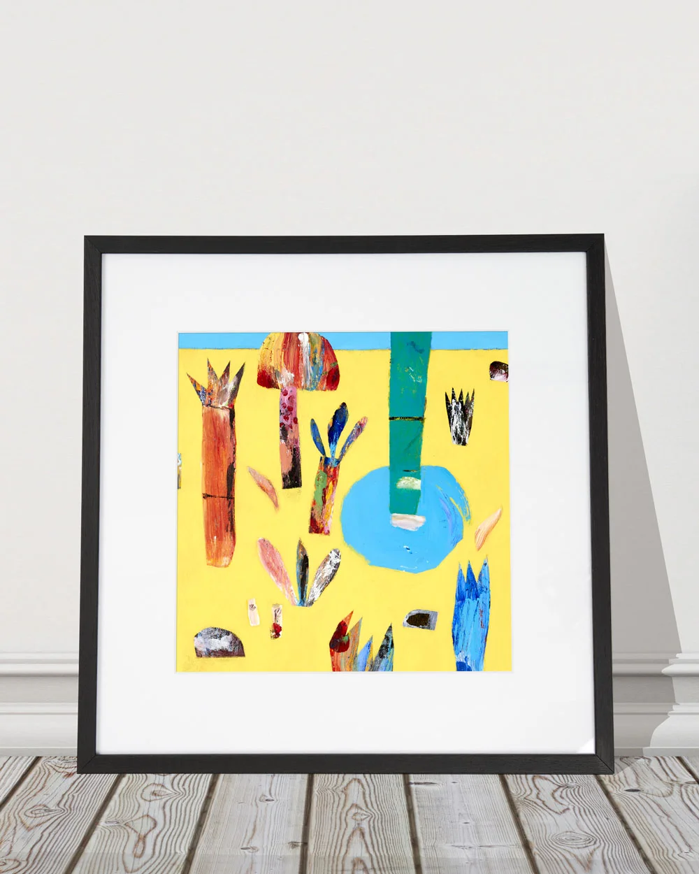 Portuguese Gardens: Yellow - print with mount