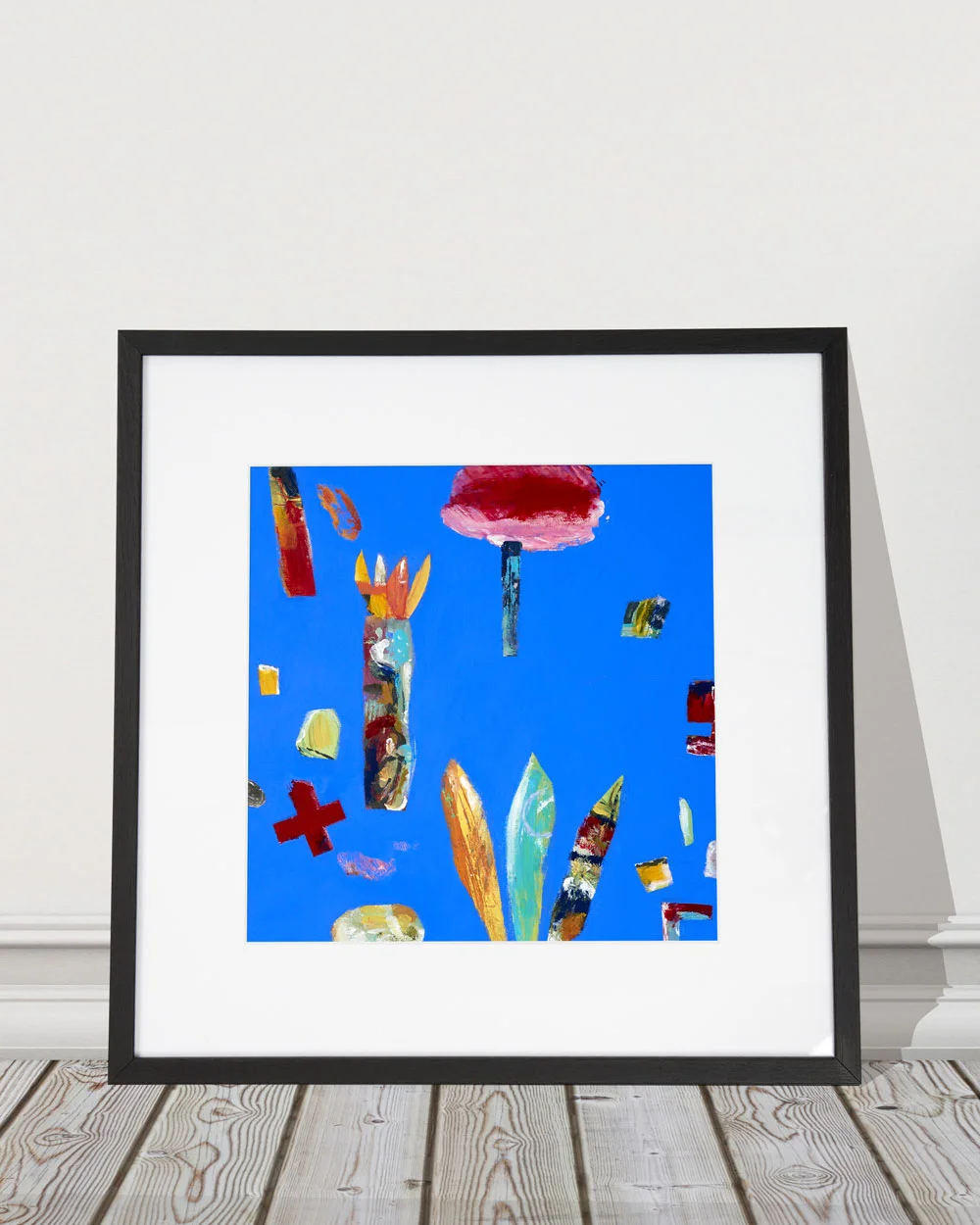 Portuguese Gardens: Blue - print with mount