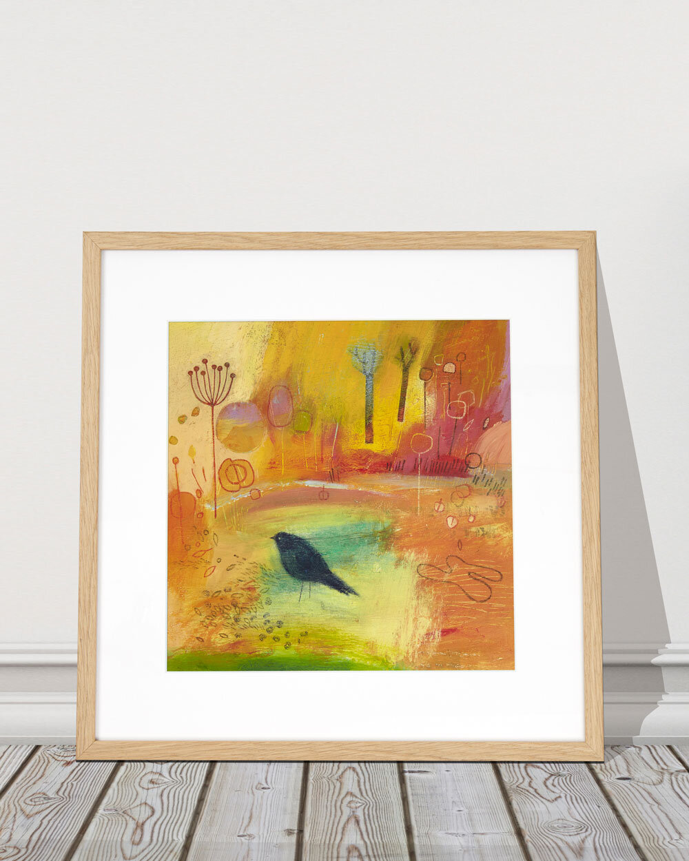 Just One Blackbird 11 ... Limited Edition Giclée Print - Oak