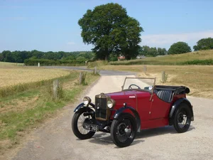 Black and White Garage - 1930 MG M-Type Midget