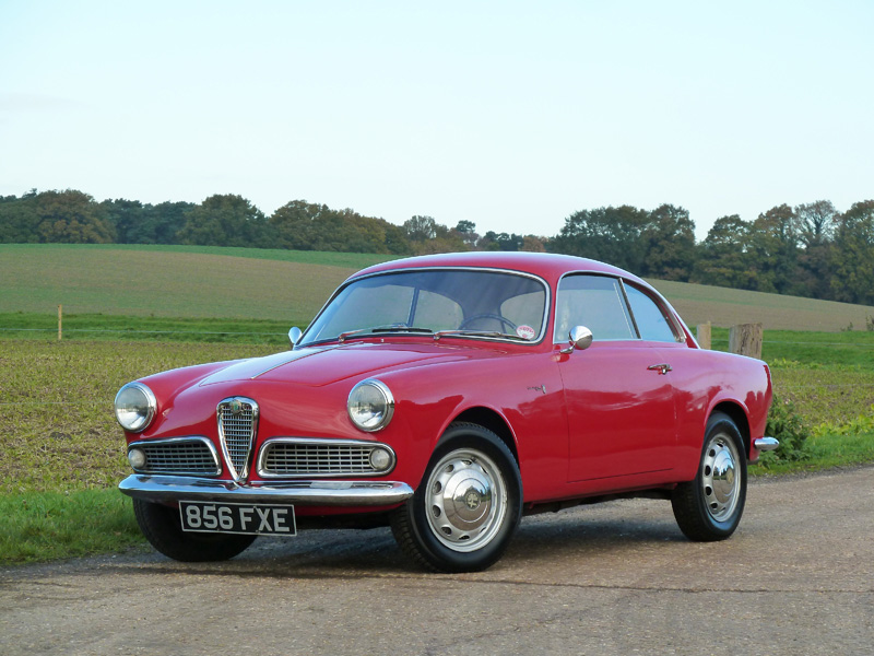 Black And White Garage 1960 Alfa Romeo Giulietta Sprint