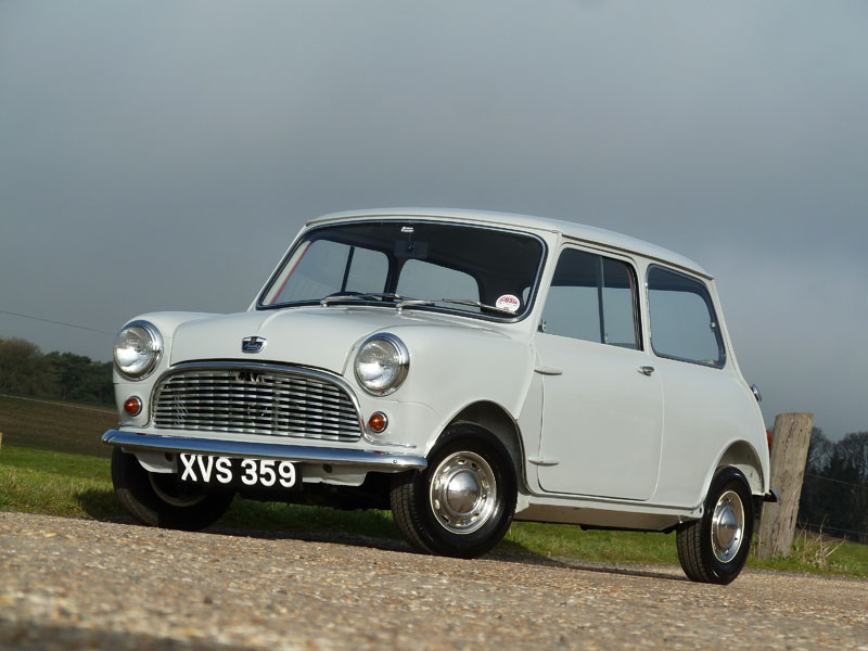 Black and White Garage - 1960 Austin Mini Seven