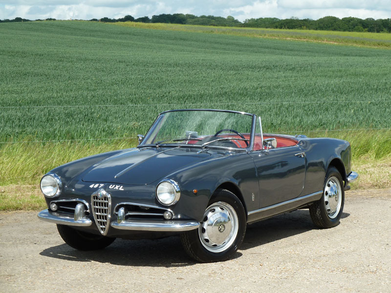 Black And White Garage 1960 Alfa Romeo Giulietta Spider